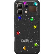 Чорний чохол BoxFace Infinix Note 60 Among Us Invisible