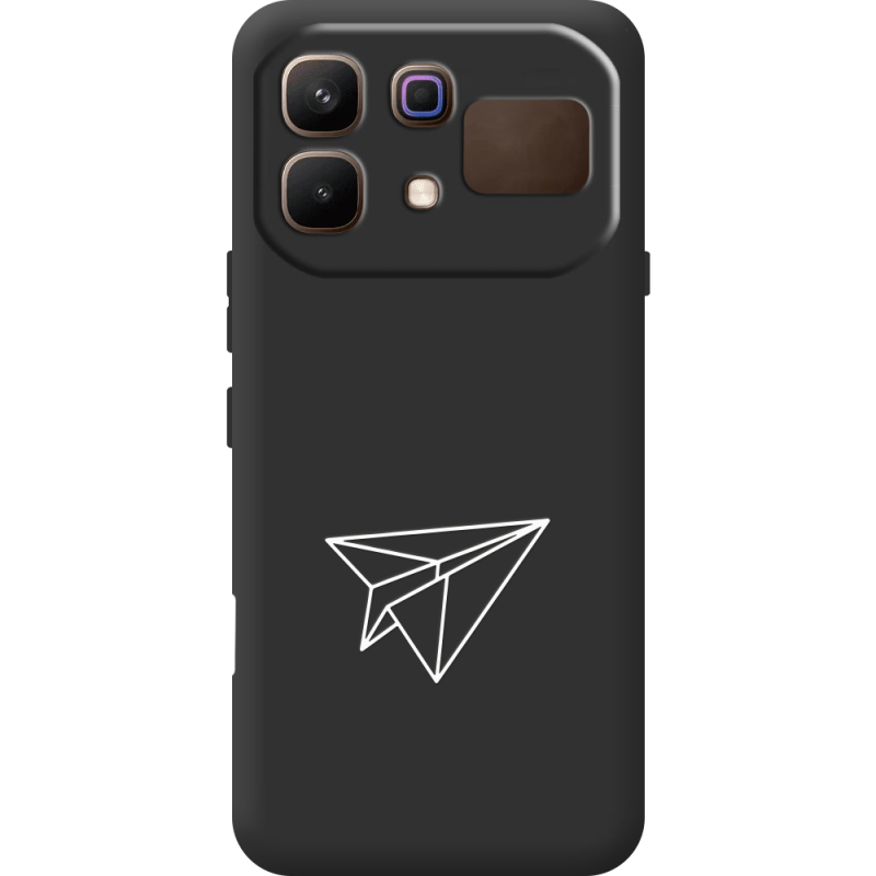 Чорний чохол BoxFace Infinix Note 60 Paper Plane