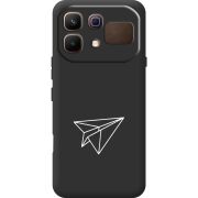 Чорний чохол BoxFace Infinix Note 60 Paper Plane