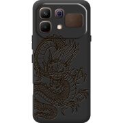 Чорний чохол BoxFace Infinix Note 60 Chinese Dragon
