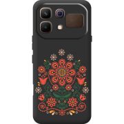 Чорний чохол BoxFace Infinix Note 60 Ukrainian Ornament