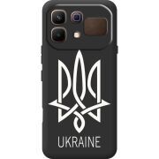 Чорний чохол BoxFace Infinix Note 60 Тризуб монограмма ukraine