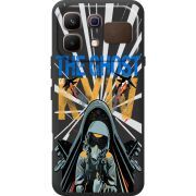 Чорний чохол BoxFace Infinix Note 60 Привид Києва в дії
