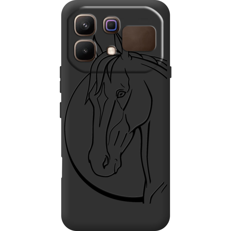 Чорний чохол BoxFace Infinix Note 60 Horse