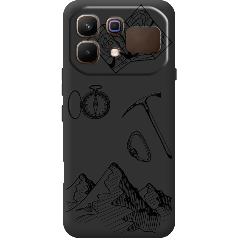 Чорний чохол BoxFace Infinix Note 60 Mountains