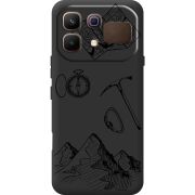 Чорний чохол BoxFace Infinix Note 60 Mountains