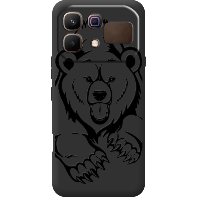 Чорний чохол BoxFace Infinix Note 60 Grizzly Bear