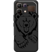 Чорний чохол BoxFace Infinix Note 60 Grizzly Bear