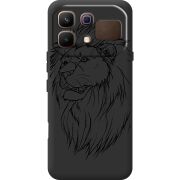 Чорний чохол BoxFace Infinix Note 60 Lion