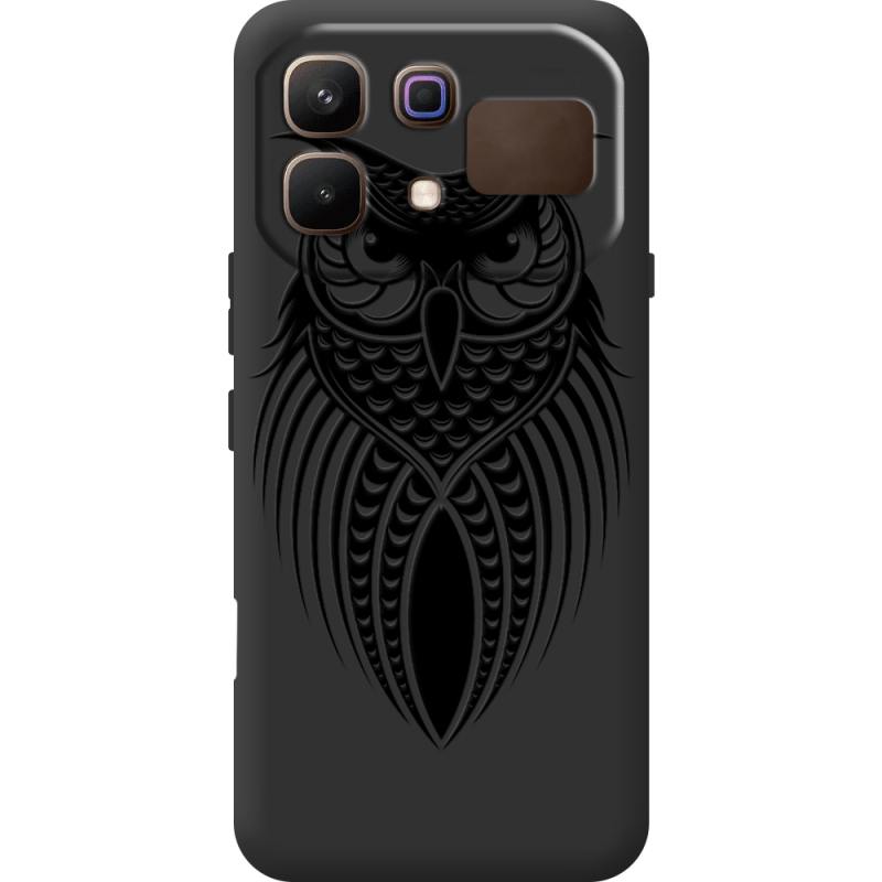 Чорний чохол BoxFace Infinix Note 60 Owl