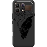 Чорний чохол BoxFace Infinix Note 60 Wolf and Raven