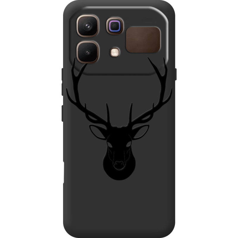 Чорний чохол BoxFace Infinix Note 60 Deer