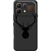Чорний чохол BoxFace Infinix Note 60 Deer