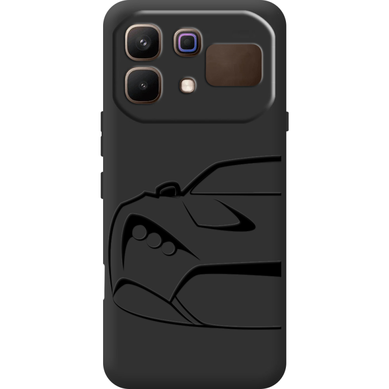 Чорний чохол BoxFace Infinix Note 60 Sportcar