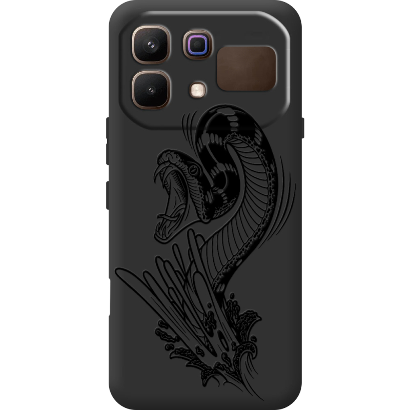 Чорний чохол BoxFace Infinix Note 60 Snake