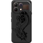 Чорний чохол BoxFace Infinix Note 60 Snake
