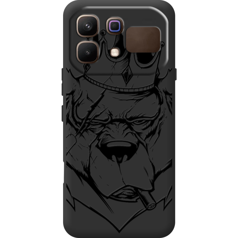 Чорний чохол BoxFace Infinix Note 60 Bear King