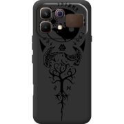 Чорний чохол BoxFace Infinix Note 60 Hugin and Munin