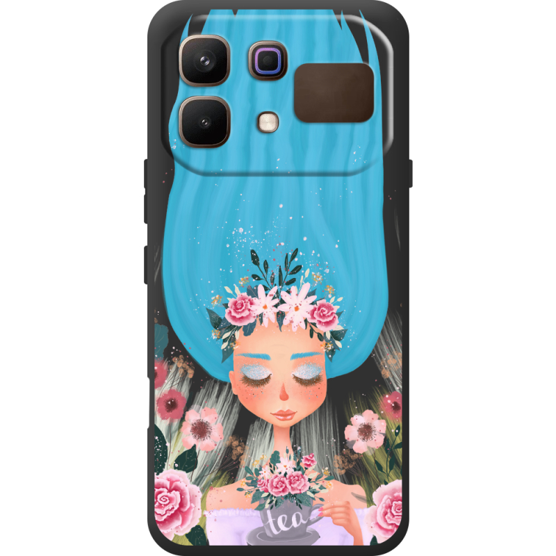 Прозорий чохол BoxFace Infinix Note 60 Blue Hair