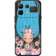 Прозорий чохол BoxFace Infinix Note 60 Blue Hair