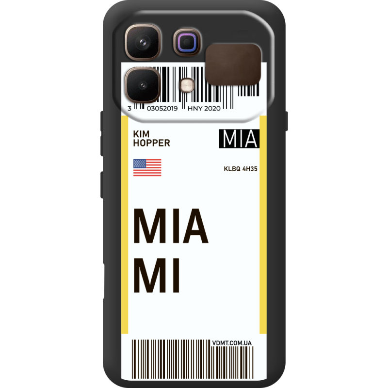 Прозорий чохол BoxFace Infinix Note 60 Ticket Miami