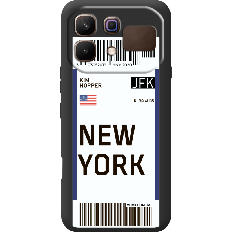 Прозорий чохол BoxFace Infinix Note 60 Ticket New York