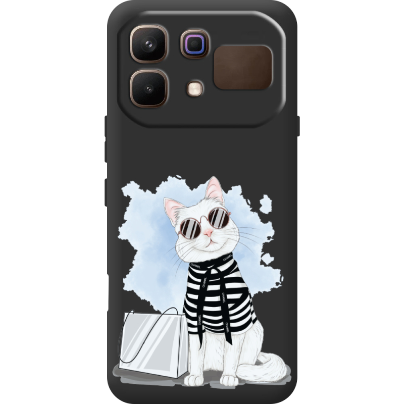 Прозорий чохол BoxFace Infinix Note 60 Cat Style