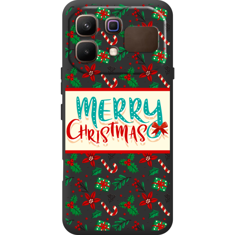 Прозорий чохол BoxFace Infinix Note 60 Vintage Christmas Pattern