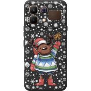 Прозорий чохол BoxFace Infinix Note 60 Christmas Deer with Snow