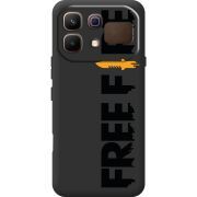 Прозорий чохол BoxFace Infinix Note 60 Free Fire Black Logo