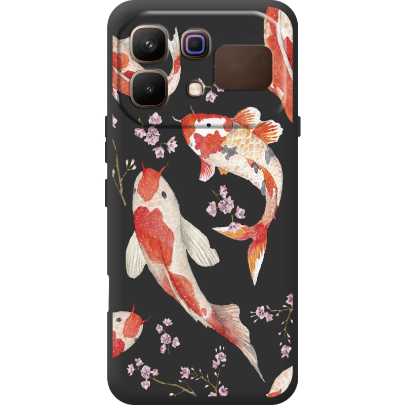 Прозорий чохол BoxFace Infinix Note 60 Japanese Koi Fish