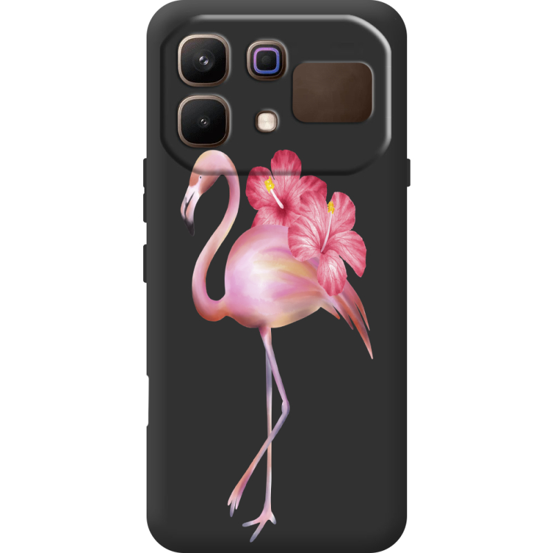 Прозорий чохол BoxFace Infinix Note 60 Floral Flamingo