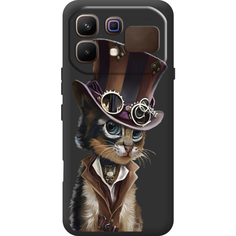 Прозорий чохол BoxFace Infinix Note 60 Steampunk Cat