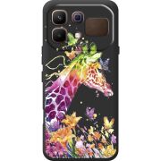 Прозорий чохол BoxFace Infinix Note 60 Colorful Giraffe