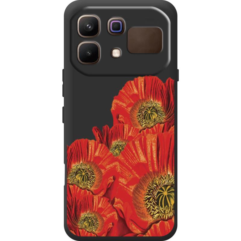 Прозорий чохол BoxFace Infinix Note 60 Red Poppies