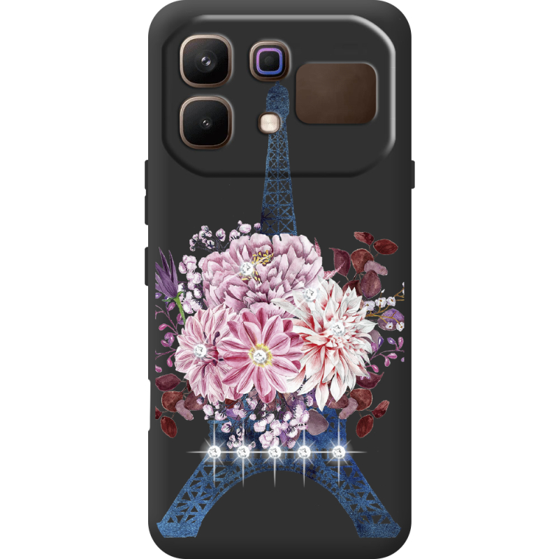 Чохол зі стразами Infinix Note 60 Eiffel Tower