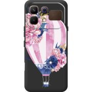 Чохол зі стразами Infinix Note 60 Pink Air Baloon