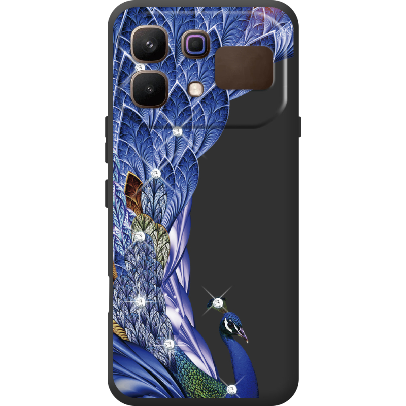 Чохол зі стразами Infinix Note 60 Peafowl
