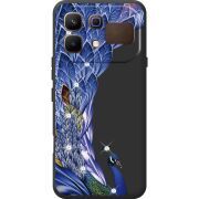 Чохол зі стразами Infinix Note 60 Peafowl
