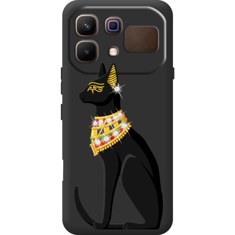 Чохол зі стразами Infinix Note 60 Egipet Cat