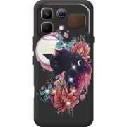 Чохол зі стразами Infinix Note 60 Cat in Flowers