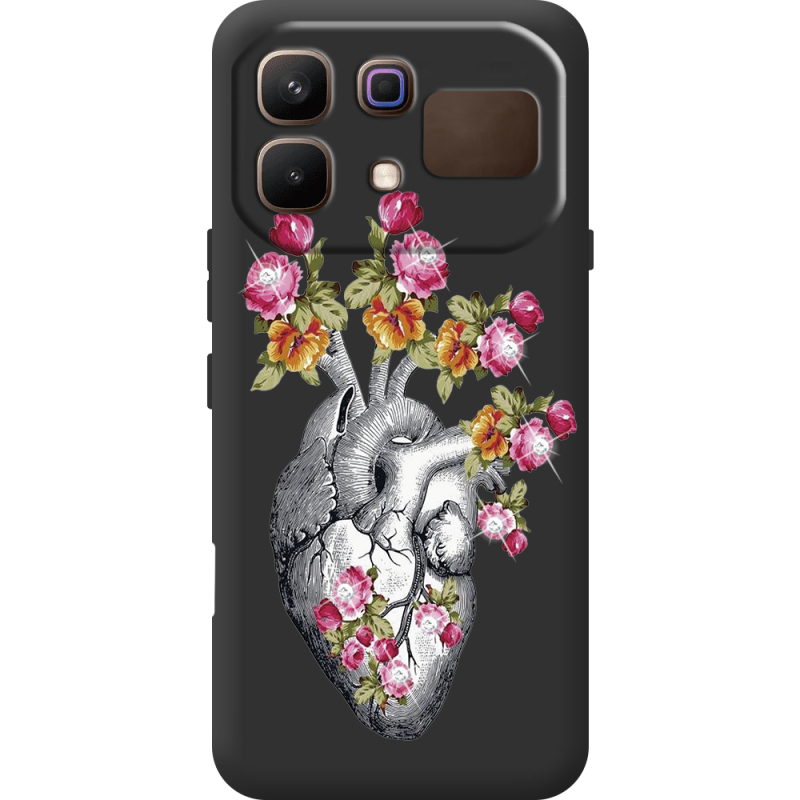 Чохол зі стразами Infinix Note 60 Heart