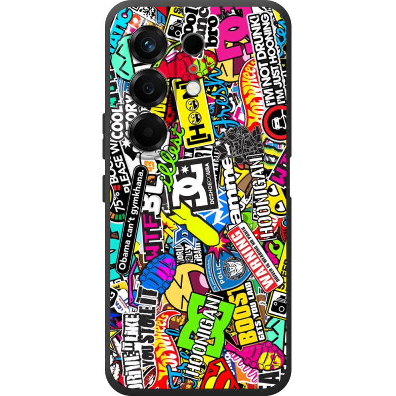 Чохол BoxFace Tecno Camon 50 Multicolored Inscriptions