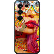 Чохол BoxFace Tecno Camon 50 Yellow Girl Pop Art