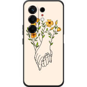 Чохол BoxFace Tecno Camon 50 Flower Hands