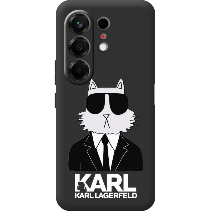 Чорний чохол BoxFace Tecno Camon 50 Cat in Black