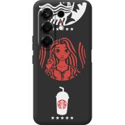 Чорний чохол BoxFace Tecno Camon 50 RedWhite Coffee