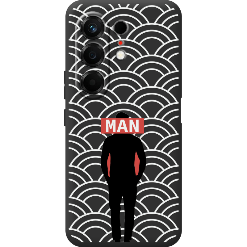Чорний чохол BoxFace Tecno Camon 50 Man Pattern