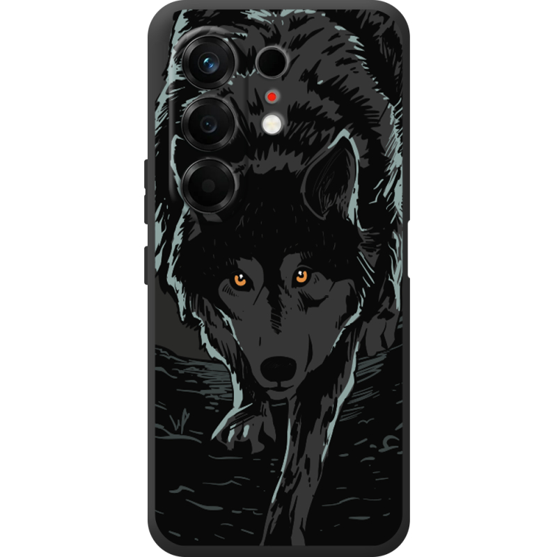 Чорний чохол BoxFace Tecno Camon 50 Wolf