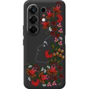 Чорний чохол BoxFace Tecno Camon 50 3D Ukrainian Muse